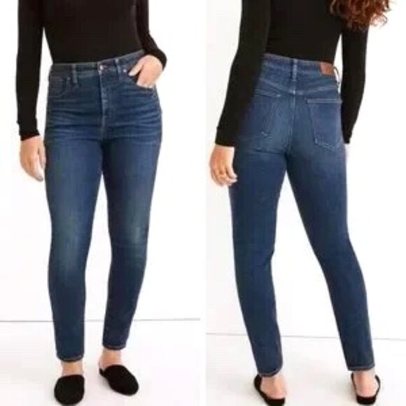 Madewell Denim - Women's Madewell Curvy High-Rise Skinny Jeans |Lanette Wash |Size 26 Curvy